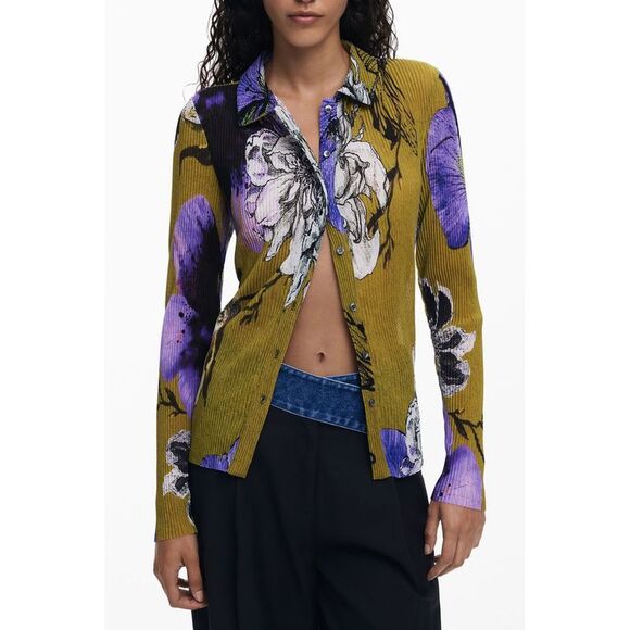 Desigual Green Polyester Women Women's Shirt - Picture 1 of 3